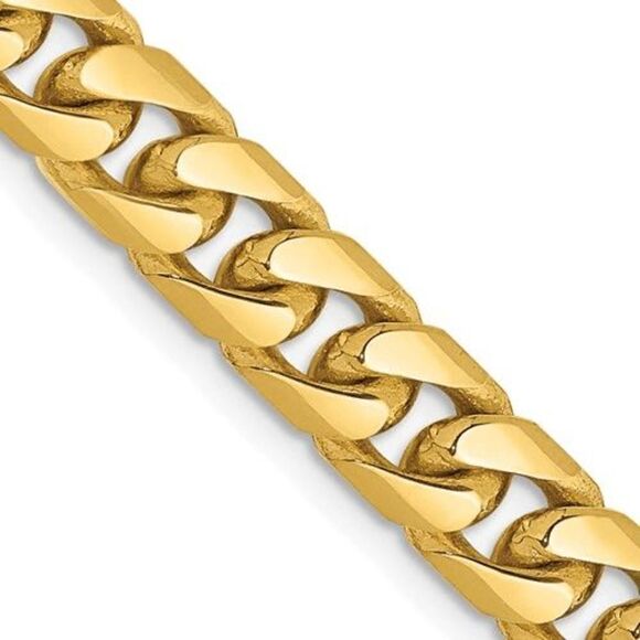14K Yellow Gold 24" Solid Miami Cuban Link Chain – 6.25mm, 65.5g - Picture 5 of 5